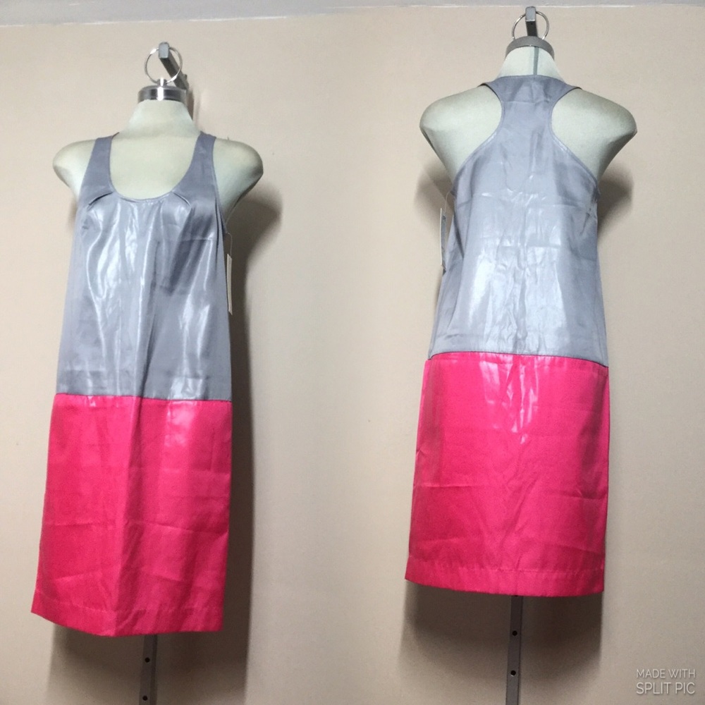 COPY - *NEW* GO International METALLIC Silver and Pink  Shining  Designed Dress…